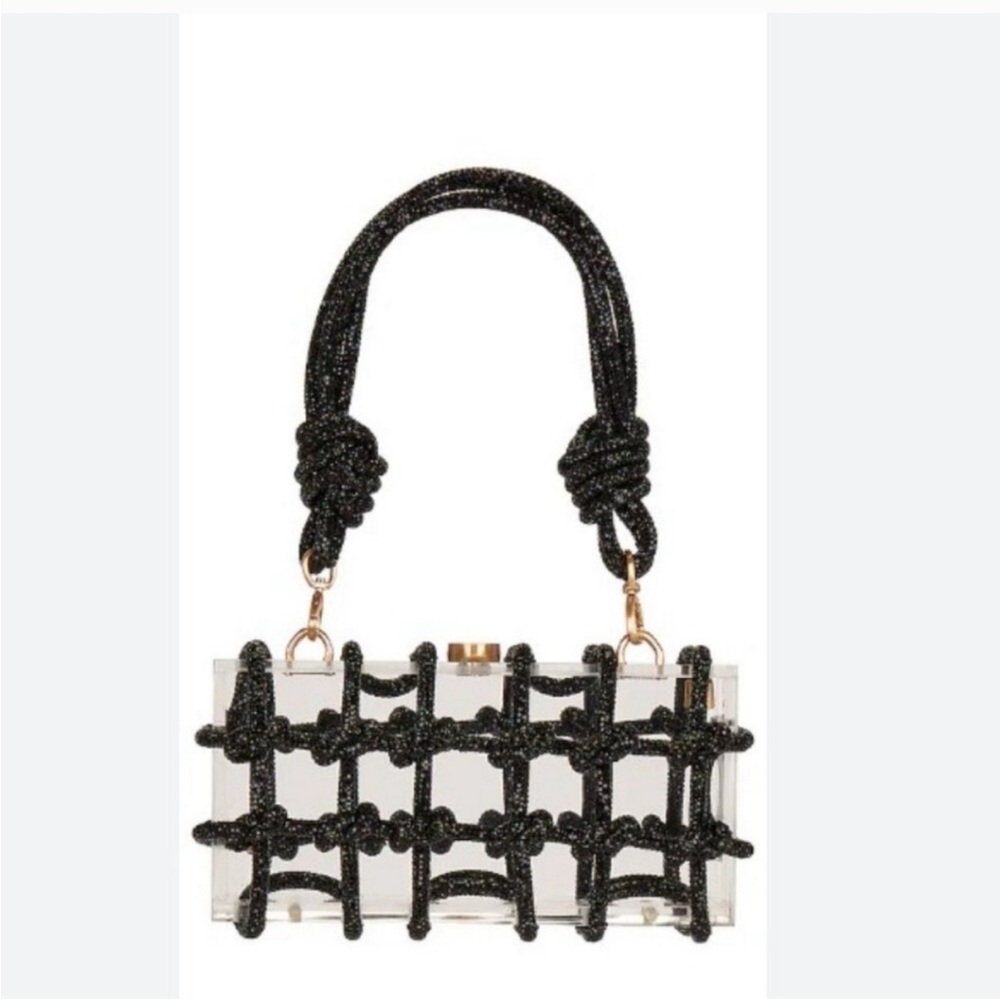 Cult Gaia Black Knotted Clutch